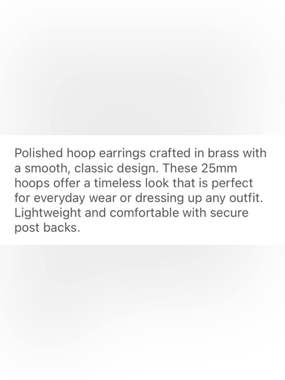 Polished Silver Chunky Hoop Earrings for Women - Picture 2 of 2